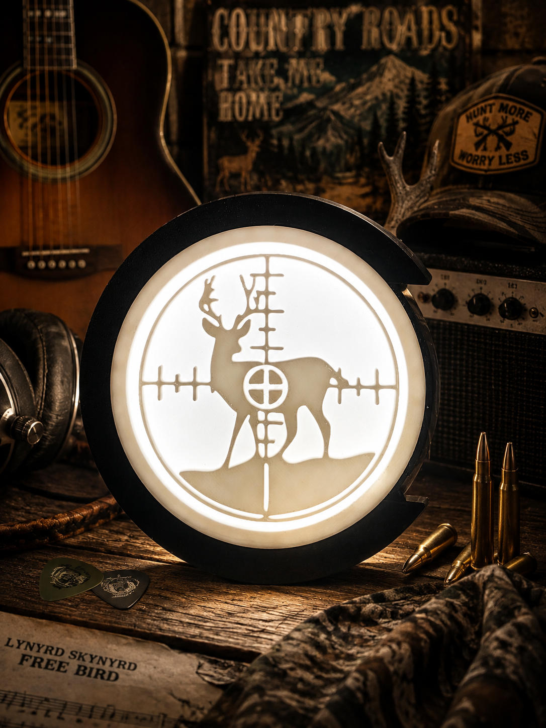Deer in Scope, White light